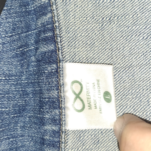 0903 Motherhood Maternity Jean Jacket - Picture 3 of 7